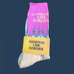 A$$holes Live Forever Socks
